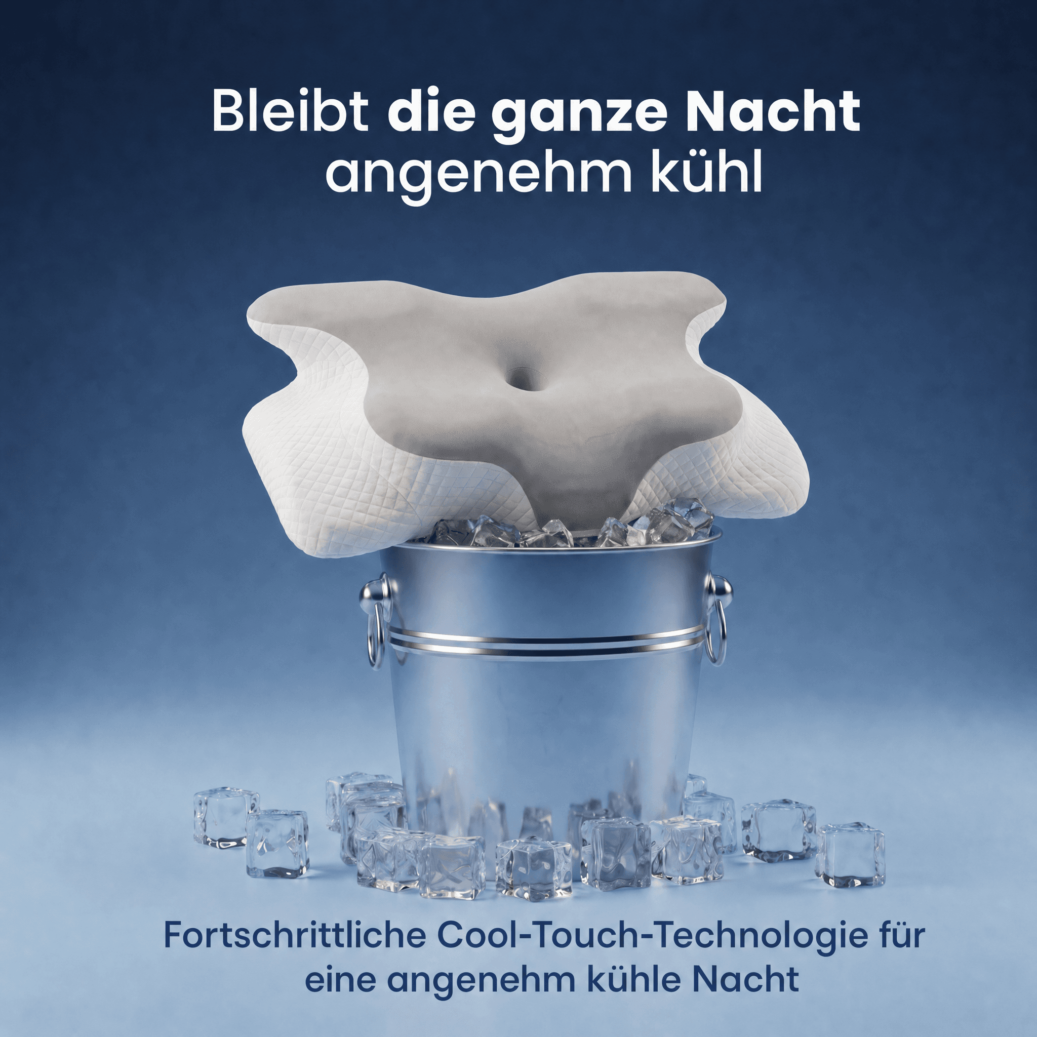 The Sleepr ergonomisches Kissen mit Seidenkissenbezug
